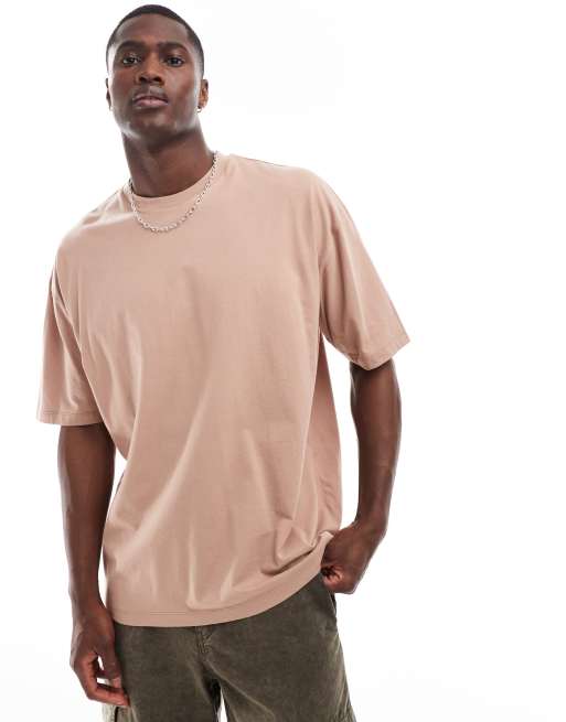 Camiseta color tostado básica extragrande de ASOS DESIGN