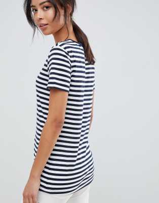 Redondo Design Rayas Con A De Tall Cuello Camiseta Asos 1TcKFlJ