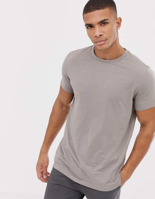 Camiseta con cuello redondo en beis de ASOS DESIGN