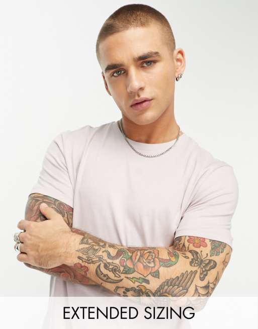 Camiseta con cuello redondo en beis de ASOS DESIGN