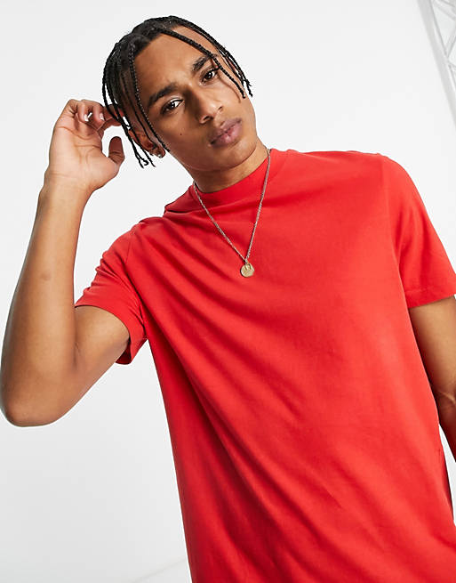 Hombre Other | Camiseta con cuello redondo en rojo de ASOS DESIGN - LF57123