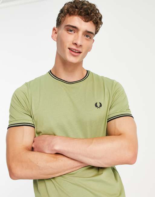 Camiseta fred cheap perry verde