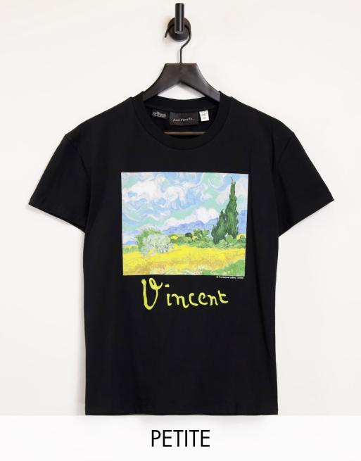 Camiseta con estampado artístico de Van Gogh de Topshop Petite