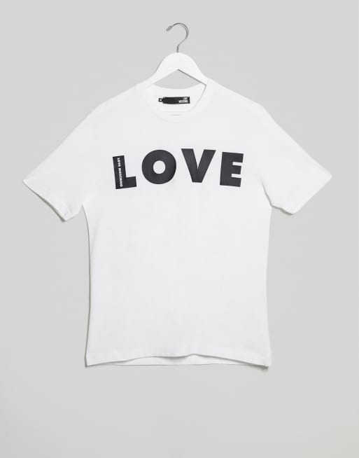 Camiseta con estampado Love de Love Moschino