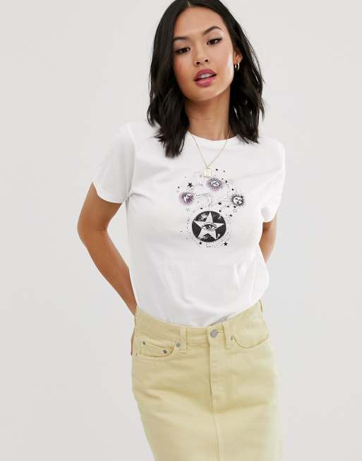 Camiseta con estampado místico en algodón orgánico de ASOS DESIGN