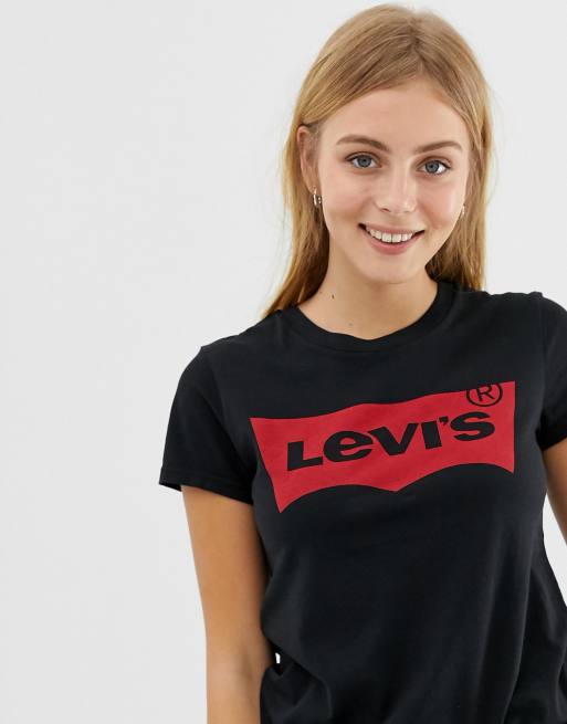 Camiseta con logo con forma de murciélago Perfect de Levi's, 3 de 4