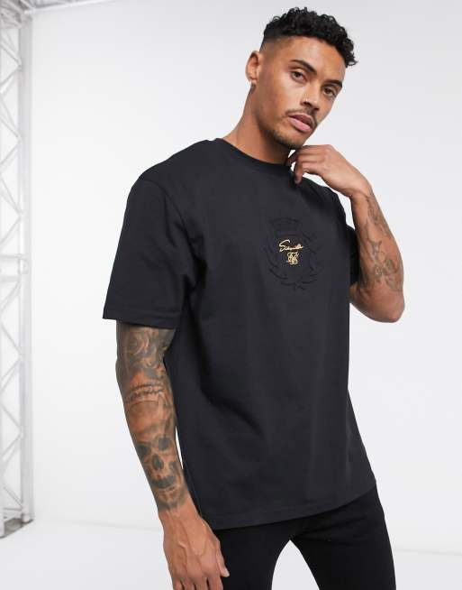 Camiseta Técnica SikSilk Negra para Hombre