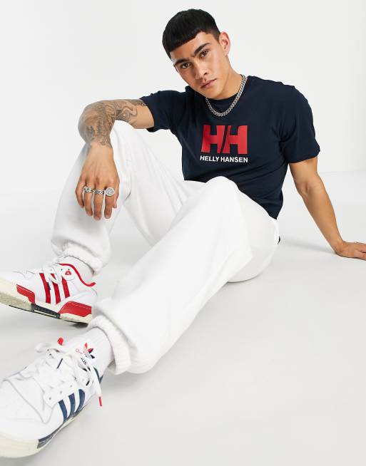 Camiseta con logo en azul marino de Helly Hansen