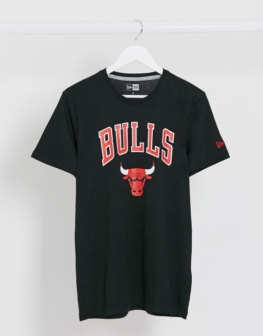 Camiseta con logo en negro NBA Chicago Bulls de New Era