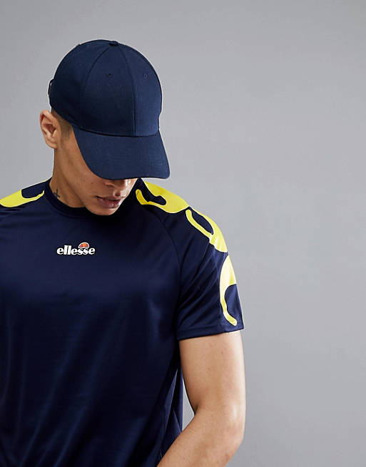 cinturón Marinero donante Camiseta con mangas extragrandes y logo en azul marino de ellesse Tennis |  ASOS