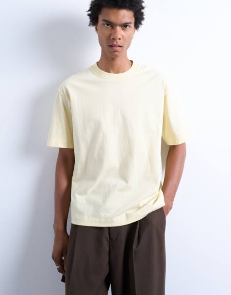Camiseta corta amarilla de Topman - view 1