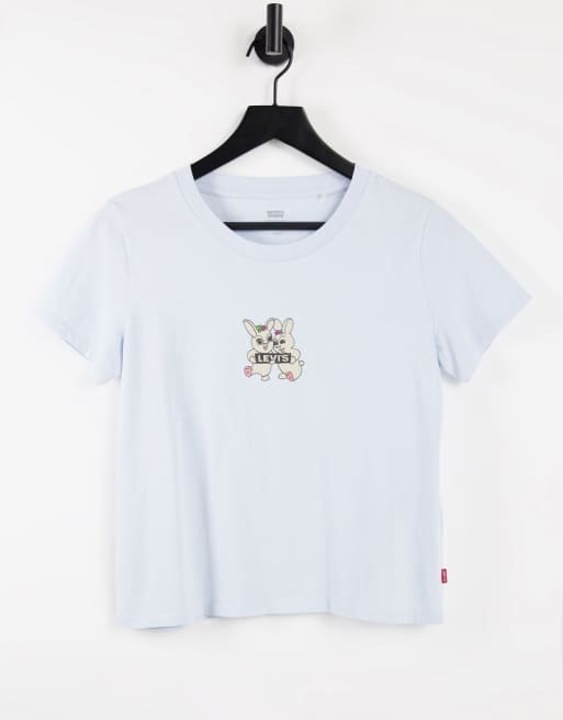 Camiseta corta azul con estampado gráfico de Levi's