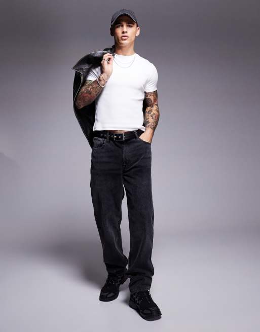 Camiseta corta blanca ajustada de ASOS DESIGN, 3 de 4