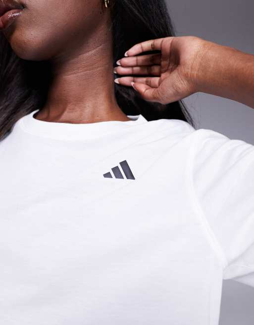 Camiseta corta blanca Essentials de adidas Training, 2 de 4