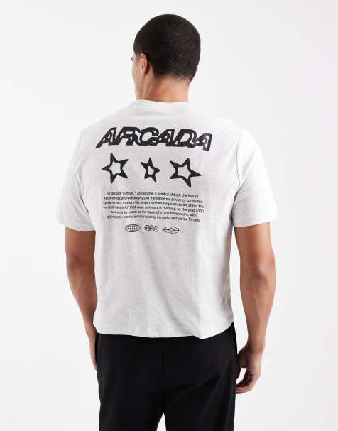 Camiseta corta blanco jaspeado con estampado gráfico de Cotton On - view 1