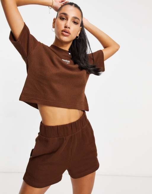 Camiseta reebok shop classic marron