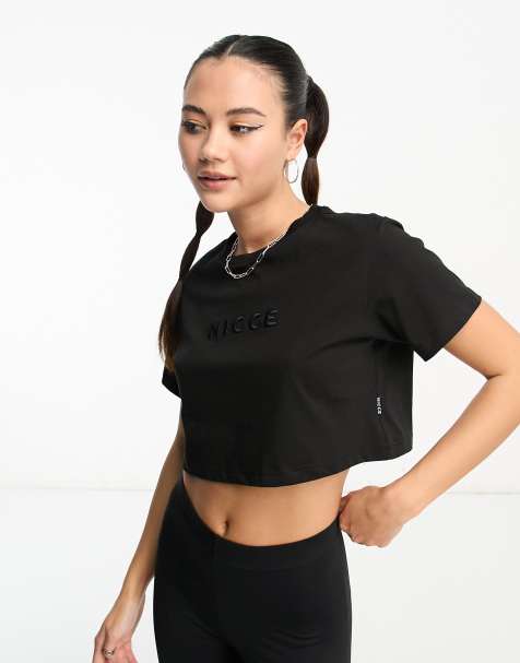 Camiseta corta negra Ersa de Nicce - view 1