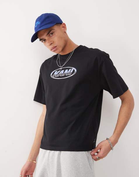 Camiseta corta negra Signature Chrome de Karl Kani - view 1