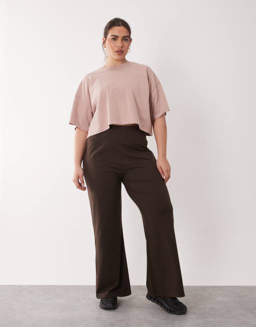 Camiseta corta rosa lavado de tejido grueso de secado rápido de algodón Icon de 4505 Curve, 2 de 4