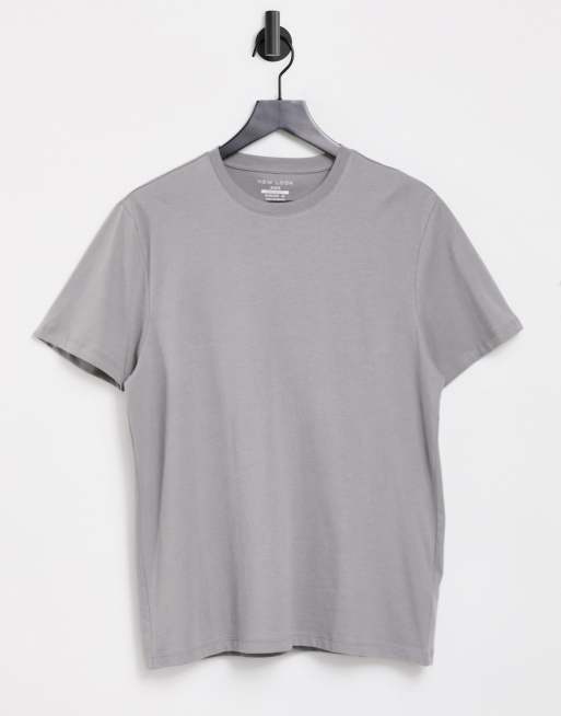 Camiseta de algodón New Look en gris - GRIS
