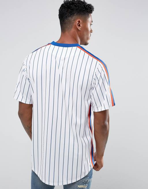 Camisa Blanco-Azul-Naranja MLB New York Mets - Compra Ahora