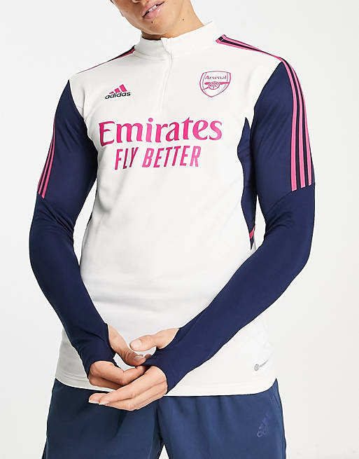 Pila de Negar Gaseoso Camiseta de chándal blanco hueso de entrenamiento del Arsenal FC de adidas  Football | ASOS