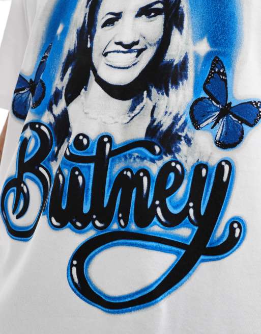 Camiseta de corte cuadrado holgado con estampado gráfico retro de Britney de Cotton On , 3 de 4