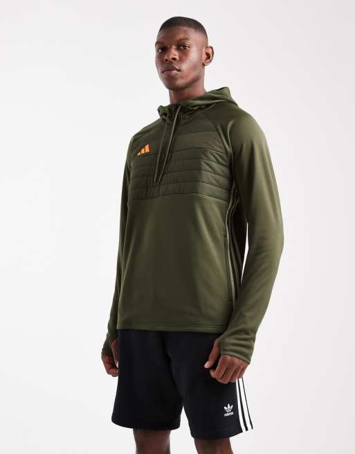 Camiseta de entrenamiento verde tienda de campaña y verde nocturno cargo de Tiro 25 Essentials Winterized de adidas Football