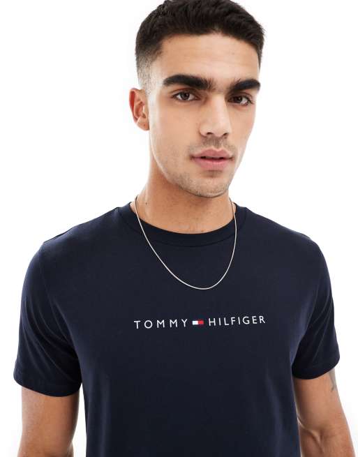 Camiseta de estar por casa azul marino Original de Tommy Hilfiger