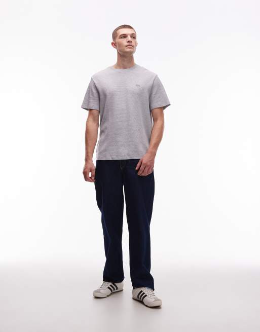 Camiseta de estar por casa gris de tejido gofrado de Lacoste, 2 de 5
