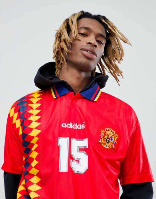 Camiseta de fútbol España de estilo retro CE2340 de adidas originals ASOS