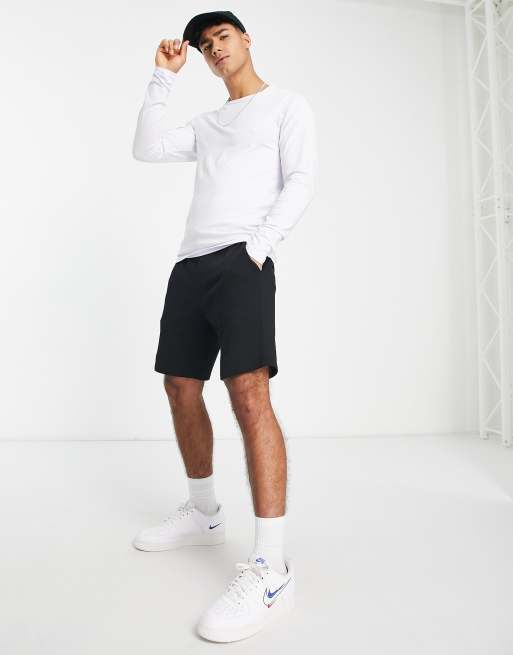 Camiseta de manga larga en blanco Essentials de Jack & Jones, 4 de 4