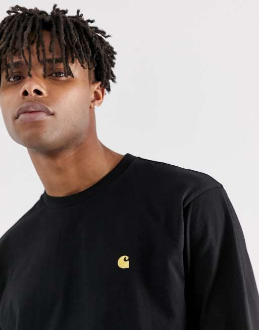 Camiseta de manga larga negra Chase de Carhartt WIP, 3 de 4