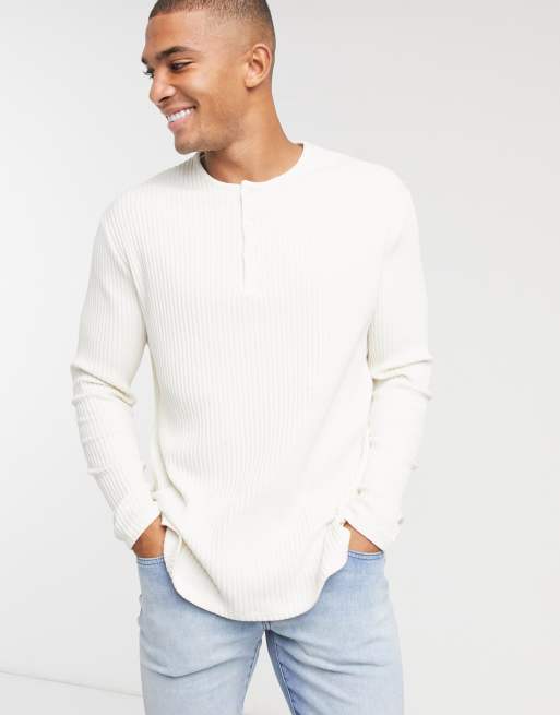Camiseta cuello online henley