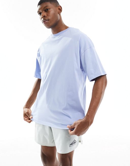Camiseta deportiva azul claro extragrande con logo de FhyzicsShops 4505