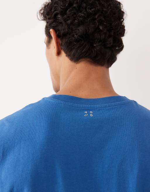 Camiseta deportiva azul lavado extragrande sin mangas con acabado de secado rápido de algodón Icon de 4505, 2 de 5