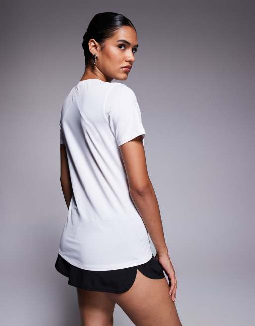 Camiseta deportiva blanca de tejido de secado rápido Icon de 4505, 3 de 4