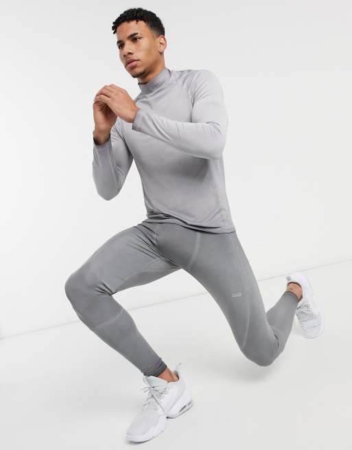 Camiseta deportiva de manga larga con lavado desgastado de ASOS 4505