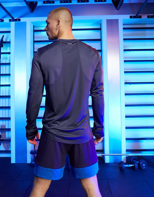 Camiseta deportiva de manga larga con paneles de malla de ASOS 4505, 2 de 4