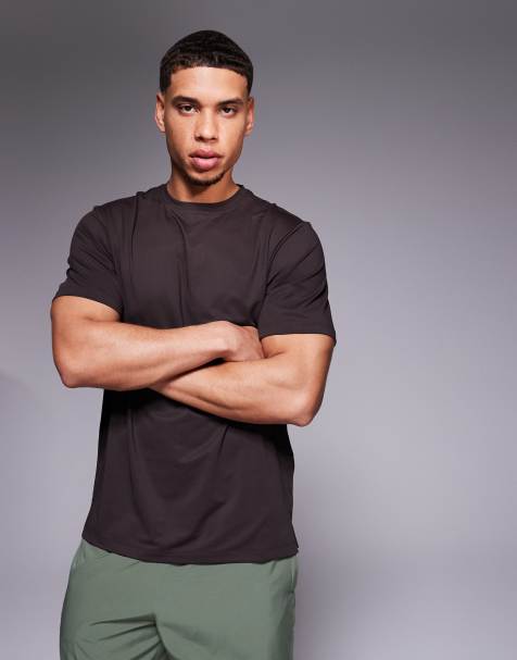 Camiseta deportiva marrón café de malla de secado rápido Icon de 4505 - view 1