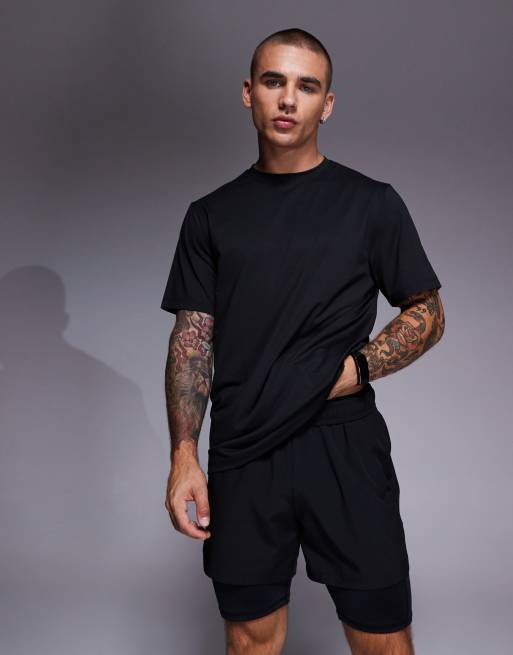 Camiseta deportiva negra de malla de secado rápido Icon de 4505 , 4 de 5