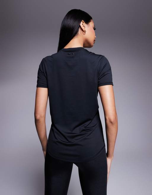 Camiseta deportiva negra de tejido de secado rápido Icon de 4505, 4 de 4
