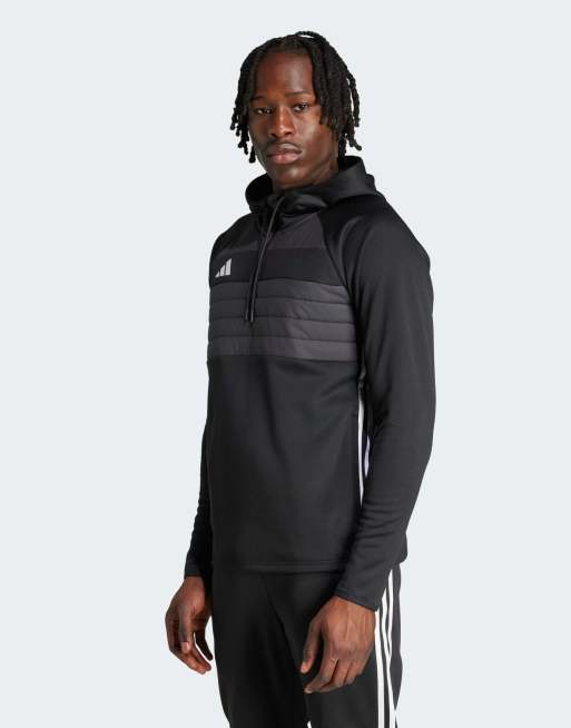 Camiseta deportiva negra y blanca básica Tiro 25 Essentials Winterized de adidas Football
