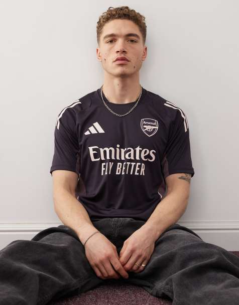 Camiseta deportiva negra y rosa con diseño del Arsenal de adidas Football - view 1