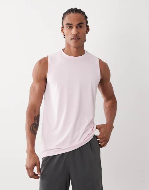 Camiseta deportiva rosa claro sin mangas de malla de secado rápido Icon de 4505 - view 1