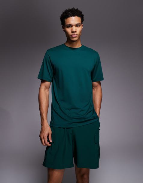 Camiseta deportiva verde botella de malla de secado rápido Icon de 4505 - view 1