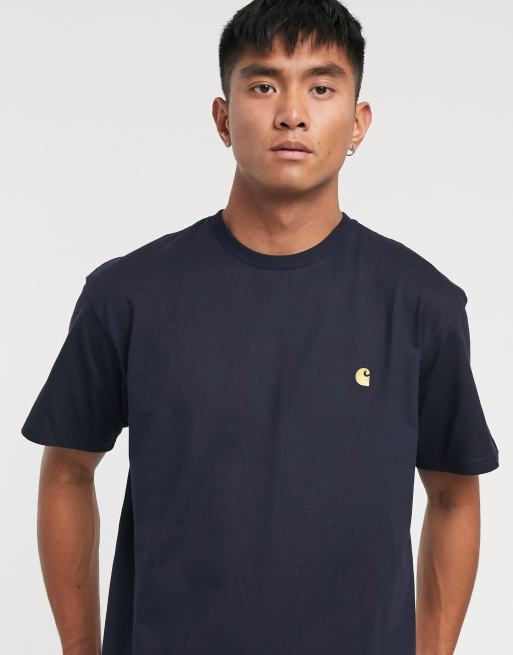 Camiseta en azul marino Chase de Carhartt WIP, 3 de 4