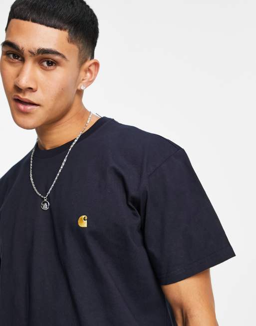 Camiseta en azul marino Chase de Carhartt WIP, 4 de 4