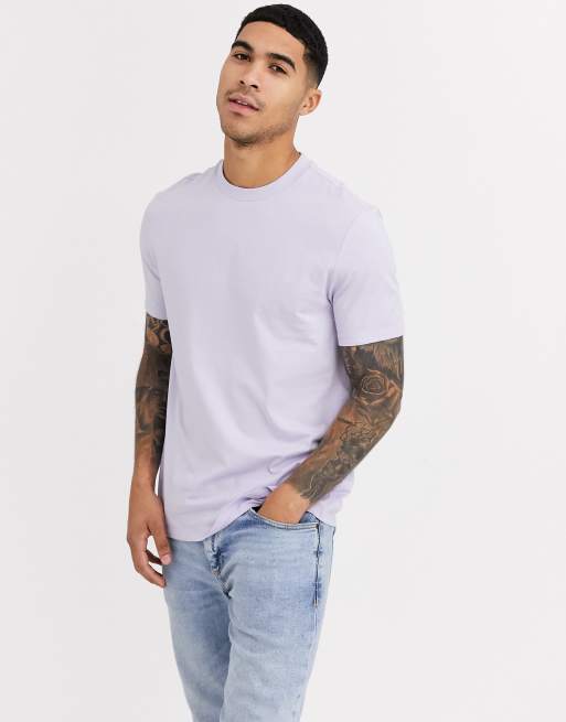 Camiseta en violeta con cuello redondo de ASOS DESIGN 