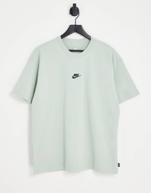 Camiseta extragrande básica color verde mar de tejido grueso Premium de Nike 